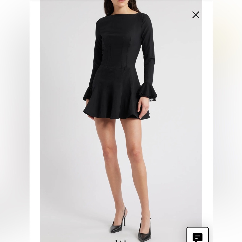Mistress rocks Long Sleeve Corset Minidress
